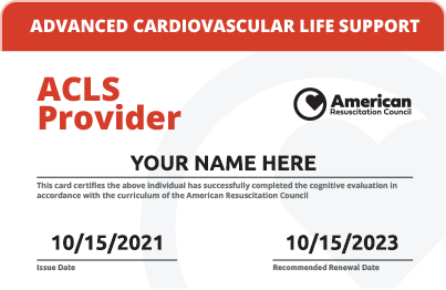 Official ACLS for Healthcare Providers Certify Online Today